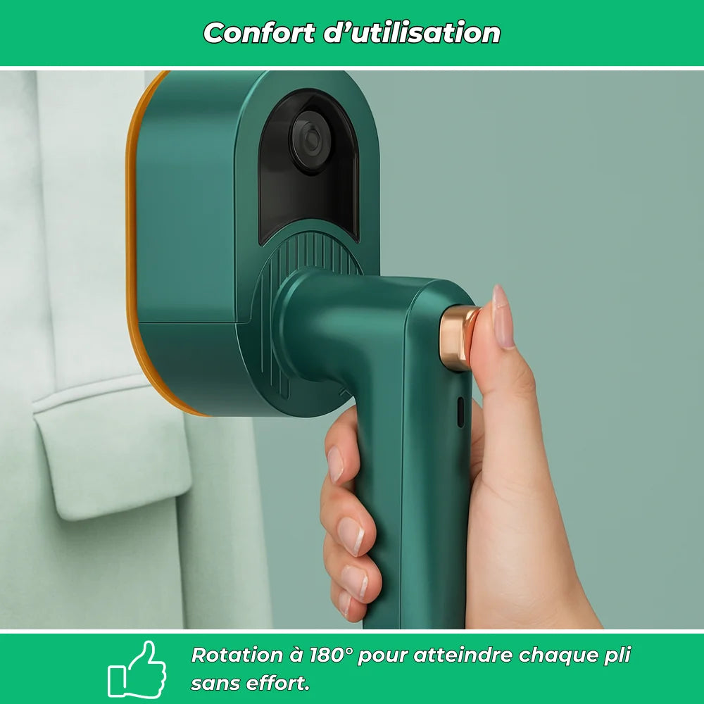 Mini Fer, Défroisseur à Vapeur Portable 2 en 1
